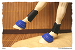 Splint boots for model horses made by Jana Skybova